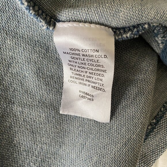 Nordstrom 100% Cotton Textured Long Sleeve Button Up Shirt Size 8/10 - Picture 3 of 14